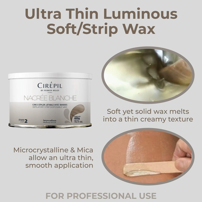 Cirepil - Nacrée Blanche - 400g / 14.11 oz Wax