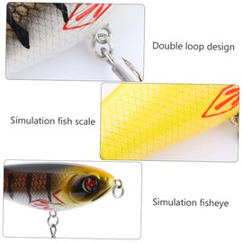 BESPORTBLE 2pcs Spiral Propeller Fishing Lures Hard Bait for Sea Fishing Simulation Design Sturdy Plastic Accessories