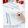 Erasable Pens, 6 Pack Fine Point 0.5mm Black Erasable Gel