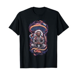 Native American Indian Mushroom Meditation | Zen Spirit T-Shirt