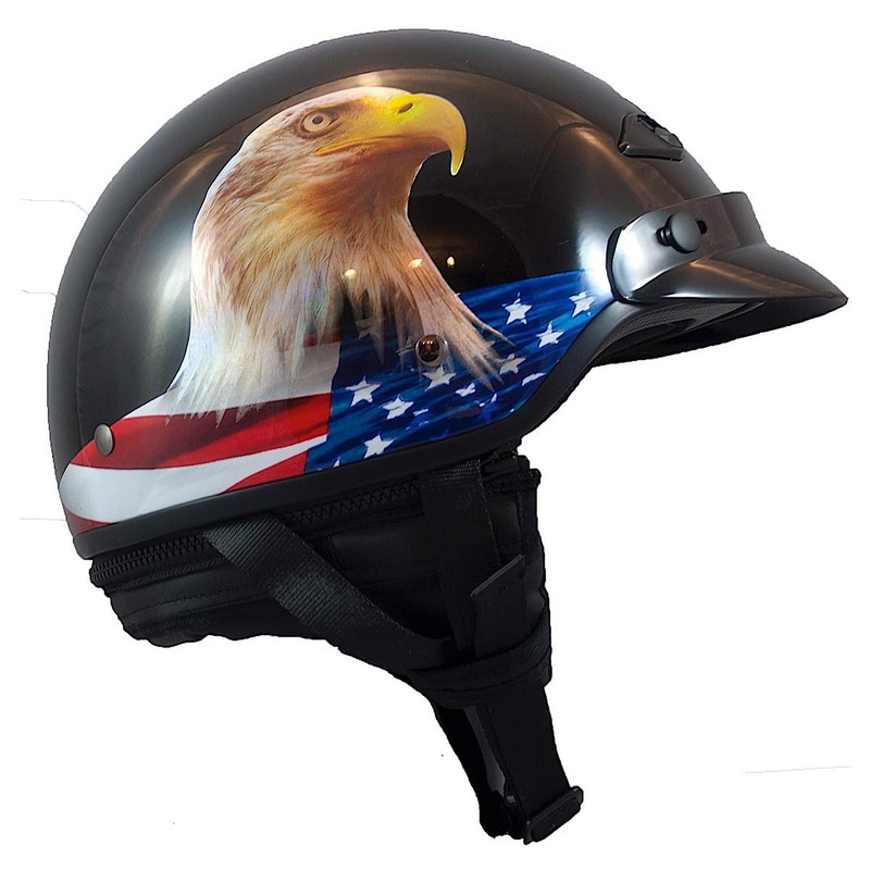 LS2 Helmets Bagger Motorcycle Half Helmet (Murica - 2X-Large)