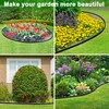 1.5 Inch x 200FT Garden Edging Border,Landscaping with 240pcs Spikes