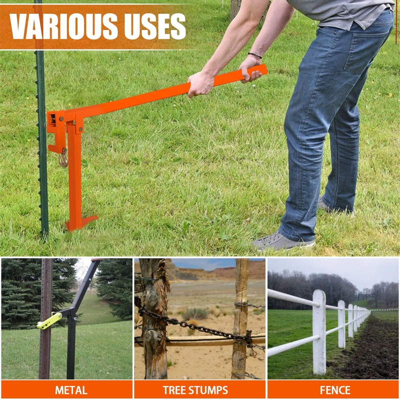 MAHOOMMAKH T-Post Puller, Fence Post Puller - Post Puller of