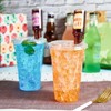 Disposable Plastic Cup with Lid, 50 Set Clear Cup with