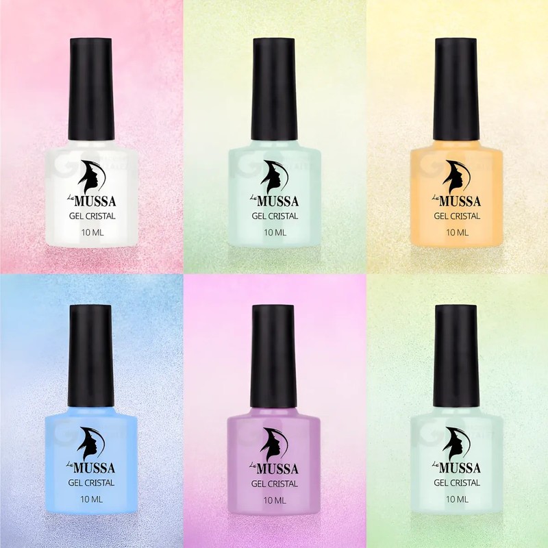 Gama De Gel Mussa Efecto Reflectivo 6 Esmaltes Para Uñas