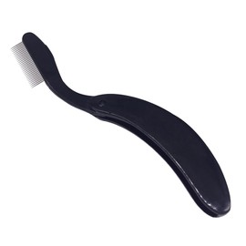 Beavorty 4pcs Folding Curved Eyebrow Comb Plastic Handle Steel Needle Eyebrows Eyelash Comb Beauty Tool