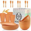 Wheat Straw Dinnerware Sets, Homienly 20pcs Unbreakable Microwave Dishwasher Safe