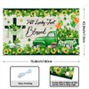 Ticuenicoa St. Patrick's Day Banner -Jesus Cross Truck Party Decorations,
