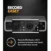 Movo Phantom Dual Channel USB/USB-C Audio Interface for Recording, Songwriting,