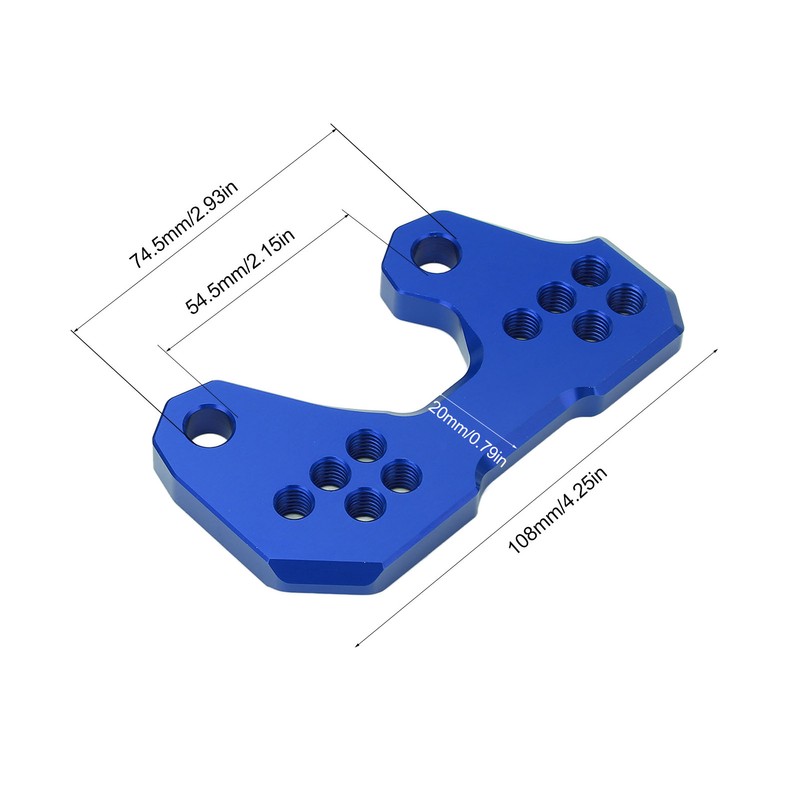 Motorcycle Adjustable Rearset Foot Pegs Mounting Base Replacement for YZF