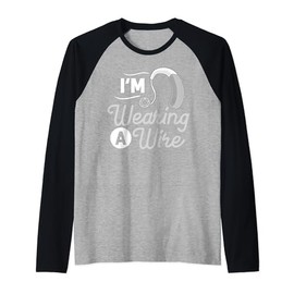 Hearing Aid Ear Disability Support Deaf Awareness Raglan Baseball Tee