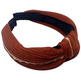 Topkids Accessories Lace Knot Alice Bands Adult Women, Hair Accessories for Women, Hair Bands for Women, Thick Headband, Womens Headbands, Head Bands Adult Women, Wide Headbands (Brown)