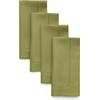Solino Home 100% Pure Linen Napkins Avocado Hemstitch, 20 x
