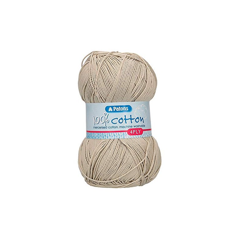Patons Knitting Yarn, Cotton, Limestone, One Size