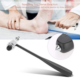 YUMILI Neurological Reflex Hammer with Double Plastic Head, Humanized Design for Precise Muscle and Nerve Diagnostics, Medical Examination Instrument