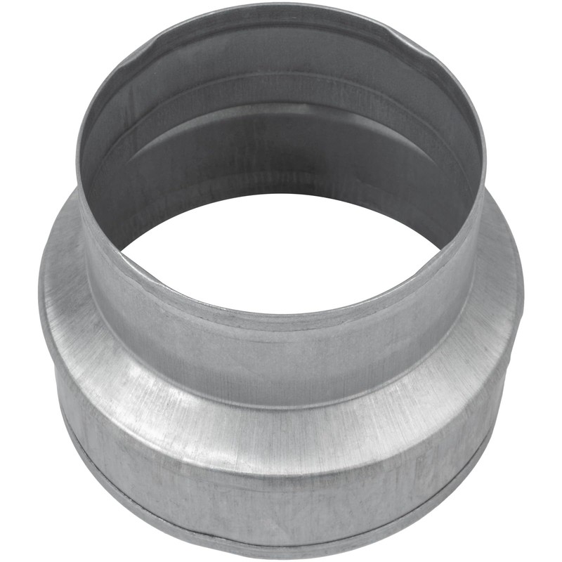 VezoWorks 5" to 4" Inch Duct Pipe Adapter - Galvanized