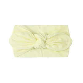 Koolgil Baby Girl's Lovely Toddler Soft Bow Knot Headbands Rabbit Ear Hairband for Daily Life Birthday Party Photography (Cream)