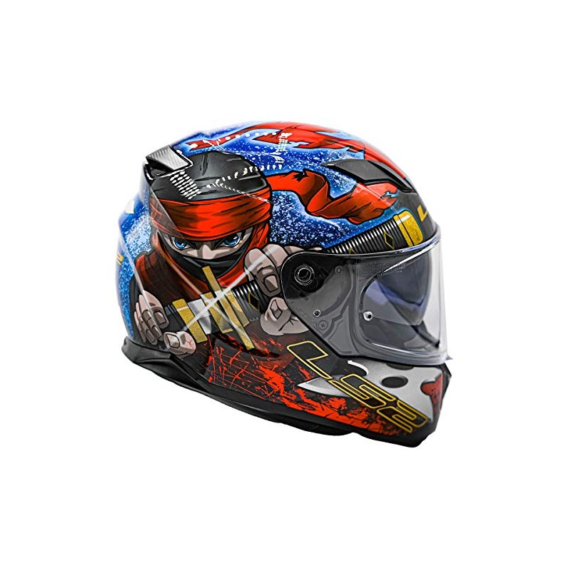LS2 Helmets Full Face Stream Evo Street Helmet (Ninja Red