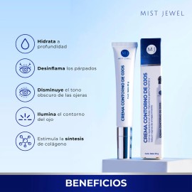 Mist Jewel Eye Contour Cream 20g – Caffeine & Marine Extract Illuminator 🌿💧