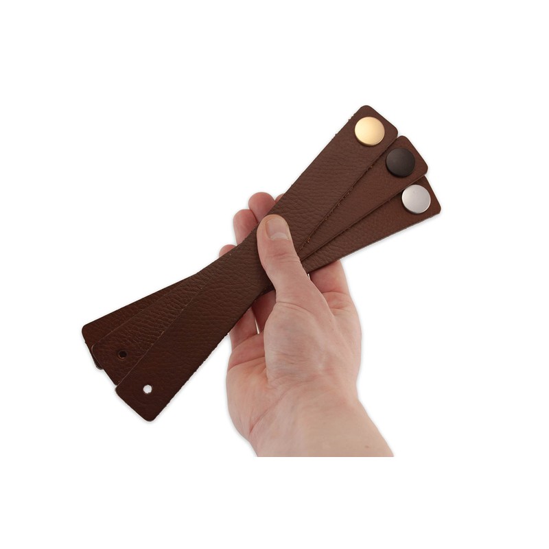 Brute Strength - Leather Handles for Furniture - Cognac -