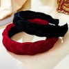 Sinalty Velvet Braided Headbands Fashion Hairband Crisscross Hair Accessories for