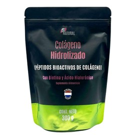 Péptidos de Colágeno Hidrolizado con Biotina y Ácido Hialurónico 300 grs SNatural