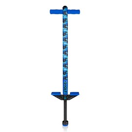 Flybar Pogo Stick for Kids, 40 to 80 Pounds, Perfect for Beginners, Easy Grip Foam Handles, Anti-Slip Foot Pegs, Outdoor Toys for Boys, Jumper Toys for Girls, Outside Toys for Kids (Jolt, Blue Camo)