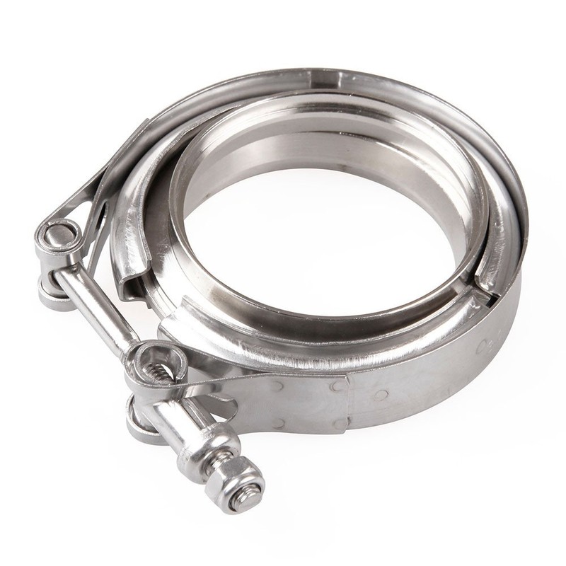 3" Inch V Band Clamp Exhaust Turbo with CNC Flanges