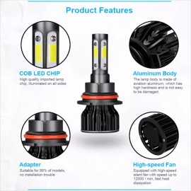 AUIMSOCO For Ford Ranger 1998-2000 Combo LED Headlights Bulbs High Low Beam Fog Lights Z8