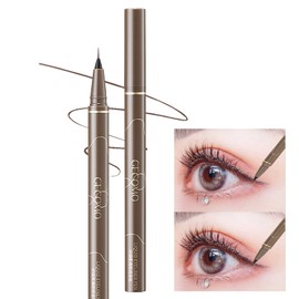 Lynlyulinger Eyeliner 1 Piece 0.014mm Extra Fine 4 Colors Liquid Eyeliner Waterproof Fade Resistant Eyeliner Quick Dry Long Lasting Tight Natural Lower Eyelashes Waterproof Natural Eyeliner Makeup