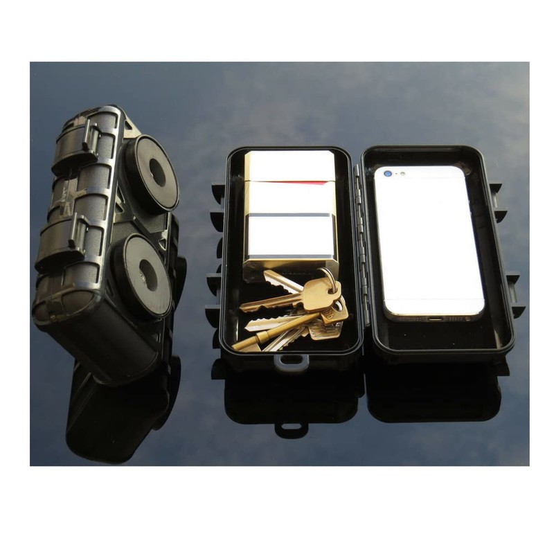 Large Magnetic Waterproof Stash Box Container for Under Car Truck