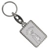 Saint Christopher - Good Ride Silver Keyring with Border the