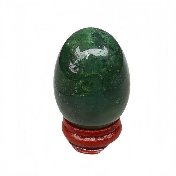 Sunshcat Natural India Agate Egg Shaped Meditation Chakra and Home
