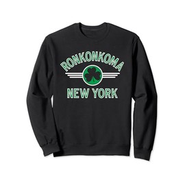 Ronkonkoma New York Irish Shamrock Circle Green Print Sweatshirt