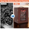WELIDAY Miniature Storage Case for Collectibles, Miniature Display Cases with