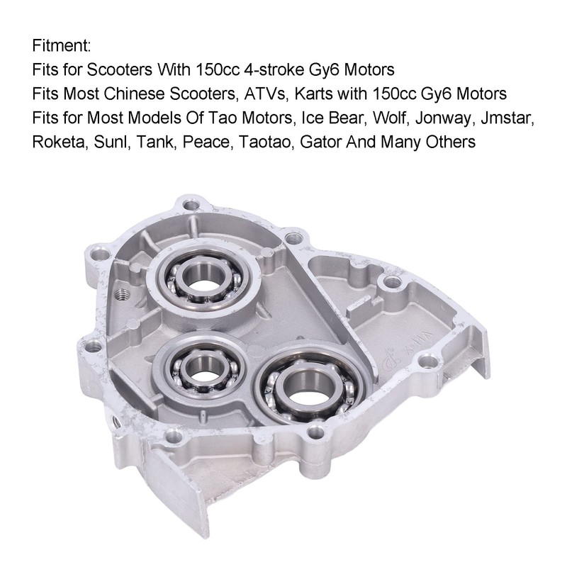 Transmission Cover With Bearings And Seal Installed Replacement for Scooters