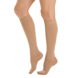 Relaxsan M1050 (Beige, Sz.5) Cotton medical compression knee high socks - Class 1 (15-21 mmHg)