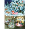Greeting Card Badger Father Christmas Traditional Advent Calendar – A5
