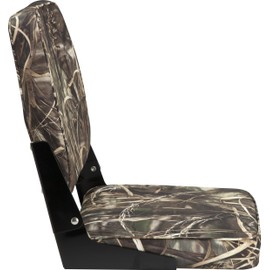 Attwood Attwood 98395CAMO Low-Back Padded Boat Seat, Camo, High-Impact Plastic Frame, 15 Inches W x 16 Inches D x 16 Inches H
