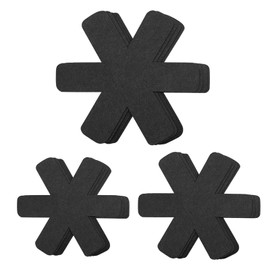 Pack of 12 Pan Protectors, Pan Protector, Stacking Protection, Pot Protection, 3 Different Sizes, Felt Pan Protector, Adjustable Non-Slip Thermal Insulation Mat, for Pans Pots Bowls Protection Against