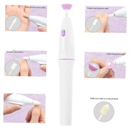Beavorty Mini Nail File Electric Polisher Kit for Nail Art for Home and Salon Use and Versatile