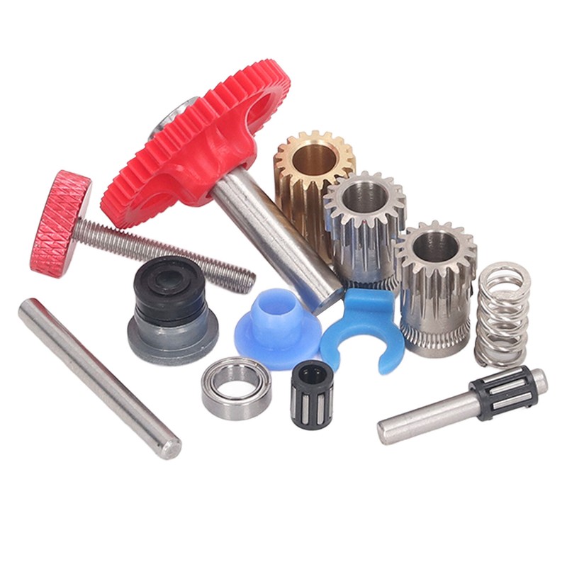Dual Gear Assembly Kit Upgrade Extruder Red Wheel Kit 3D