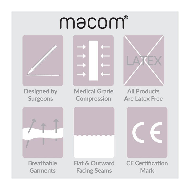 MACOM Comfort Bra - Front Closure Post Surgery Compression Bras