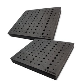 POWERTEC Router Bit Tray Organizer - Holds 110 Bits Each Tray | 50 1/2" and 60 1/4" Shank Router Bit Holder for Tool Box and Drawer Storage Solution, 2PK (71046-P2)