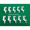 HARRISON DRAPE White Drape Gliders/curtain hooks packet of 10