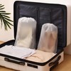 antolo Shoe Bag with Drawstring PE Shoe Bag, Waterproof Drawstring