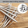 11pcs 436580cm Multi Size Circular Sweater Needle Stainless Steel Circular