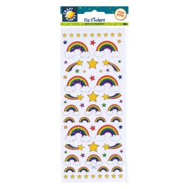 Craft Planet CPT 6561017 Fun Stickers-Rainbows, Assorted