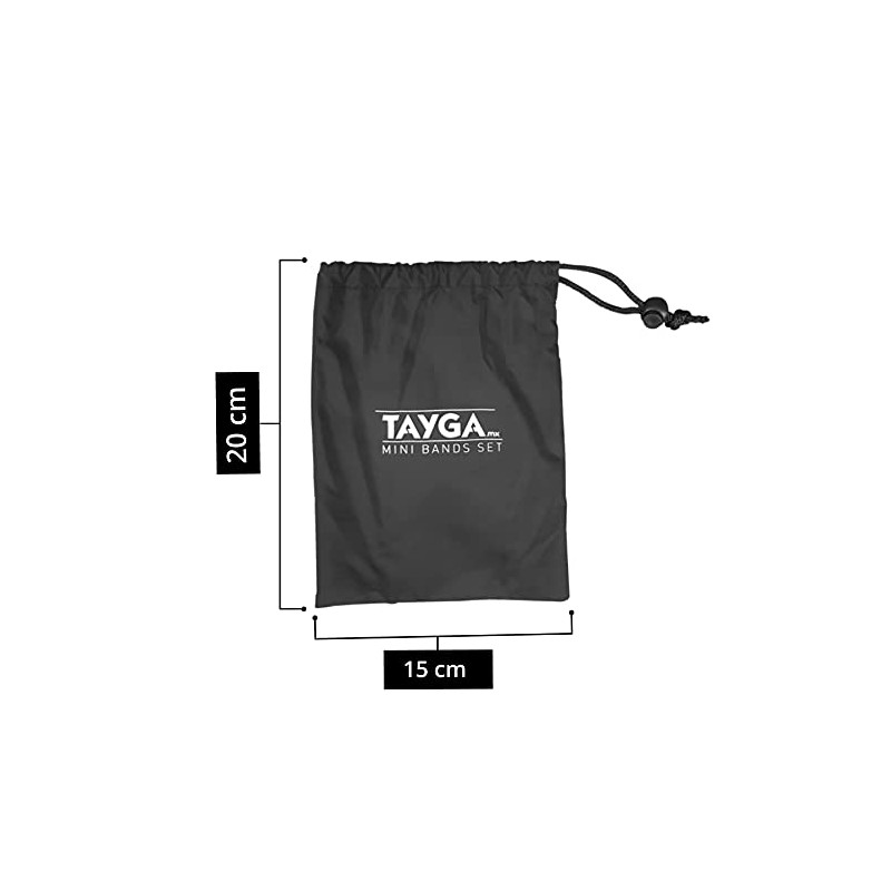 Tayga Set de 3 Mini Bandas de Resistencia Ligera para