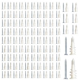 MYLCHBDJ Board Anchors Gypsum Board Anchors for Gypsum Board Walls 10*33mm 100pcs Expansion Tubes Drywall and Hollow Wall Anchors Assortment Kit Anchors Screws Remodeling Construction Wall Plastic